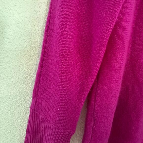 14th & Union Womens Cashmere Boat Neck Sweater Fuchsia Soft Knit Small - Picture 5 of 8